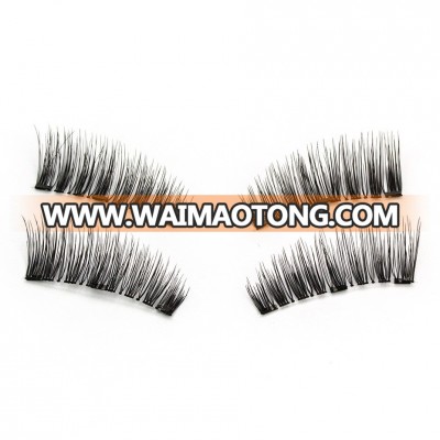 Ebay hot sell natural eyelashes korean 3d false magnetic eyelashes